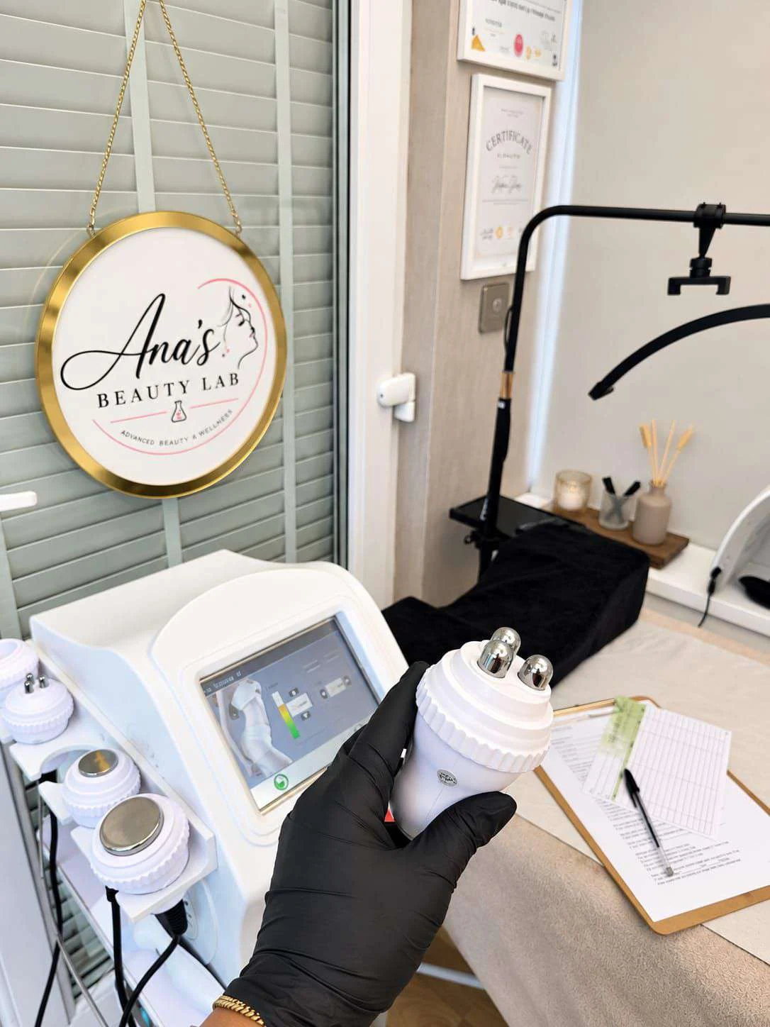 Professional treatment equipment in Ana's clinic